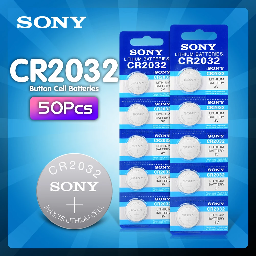 50 шт. для Sony CR2032 батареи для монет DL2032 CR 2032 KCR2032 5004LC ECR2032 3V литиевая батарея для часов светодиодный светильник
50 шт. для Sony CR2032 батареи для монет DL2032 CR 2032 KCR2032 5004LC ECR2032 3V литиевая батарея для часов светодиодный светильник