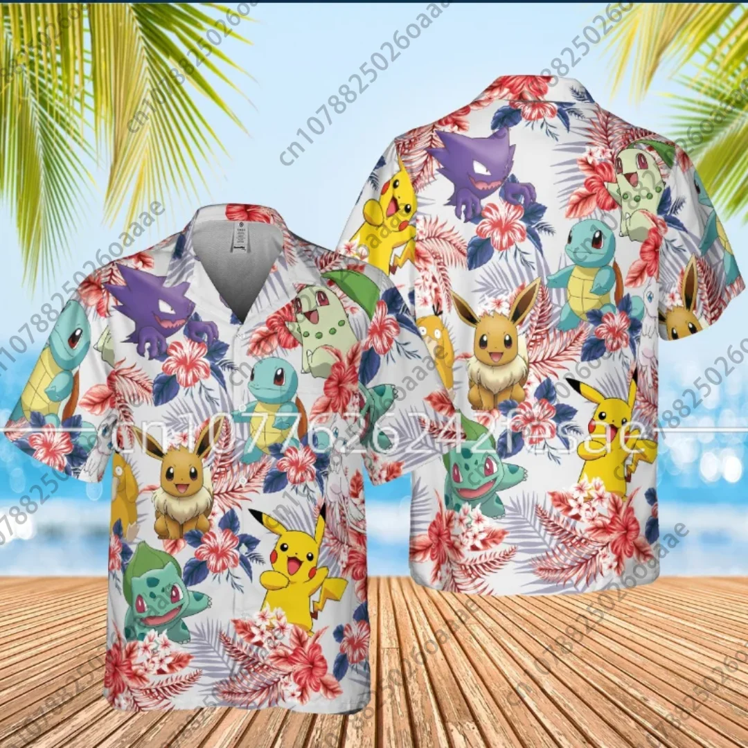 Pokemon Pikachu Hawaiian Shirt Men's Women's Short Sleeve Shirt Pikachu Raichu Casual Beach Shirt Harajuku Streetwear Top
Pokemon Pikachu Hawaiian Shirt Men's Women's Short Sleeve Shirt Pikachu Raichu Casual Beach Shirt Harajuku Streetwear Top