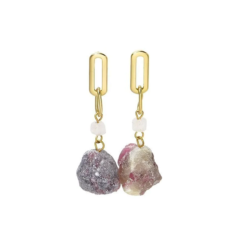 Change Better Natural Rough Tourmaline Dangle Earrings Women Bohe Stainless Steel Raw Crystal Hoop Ear Stud Reiki Jewelry Gift
Change Better Natural Rough Tourmaline Dangle Earrings Women Bohe Stainless Steel Raw Crystal Hoop Ear Stud Reiki Jewelry Gift