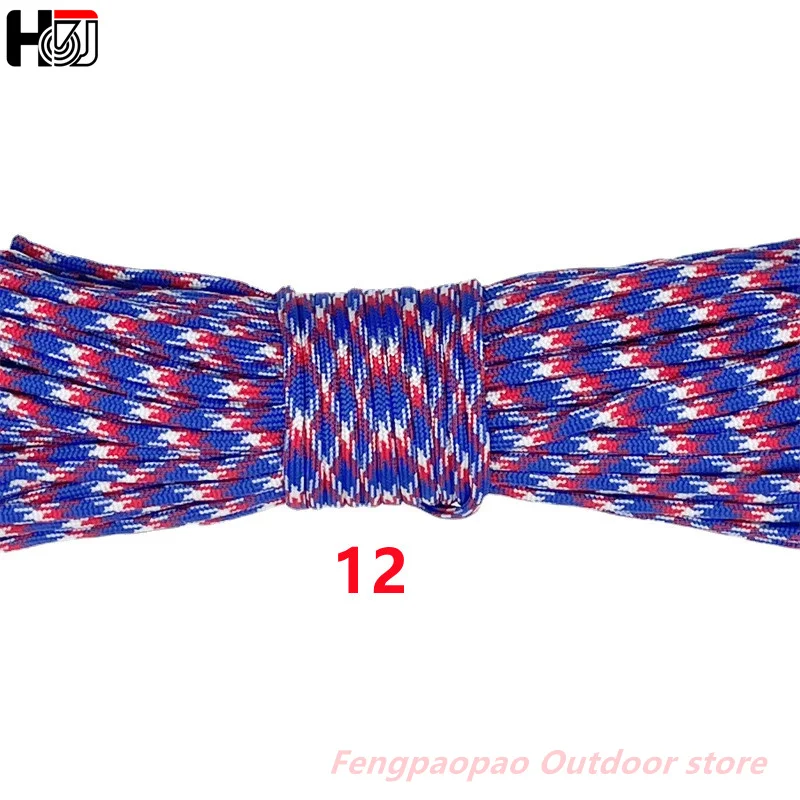 

Color Rope 7-Core 550 Paracord 10M/20M/30M 4mm Parachute Cord Outdoor Camping Survival Rope Kit Umbrella Tent Lanyard Strap