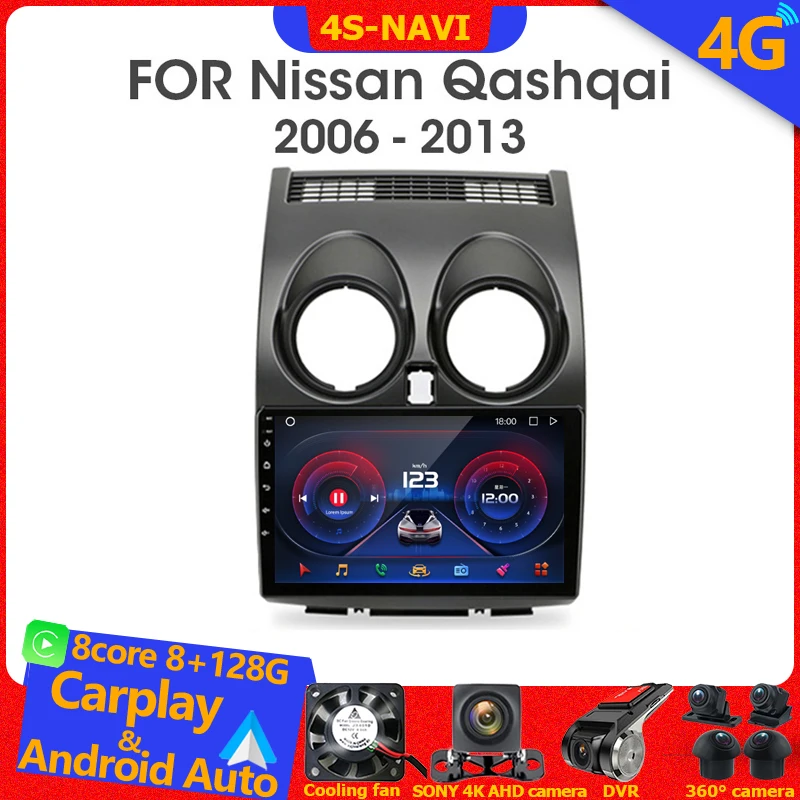Carplay Android Auto Car Radio Multimedia Player GPS Navigation For Nissan Qashqai 1 J10 2006 - 2013 Head Unit Autoradio Monitor
Carplay Android Auto Car Radio Multimedia Player GPS Navigation For Nissan Qashqai 1 J10 2006 - 2013 Head Unit Autoradio Monitor
