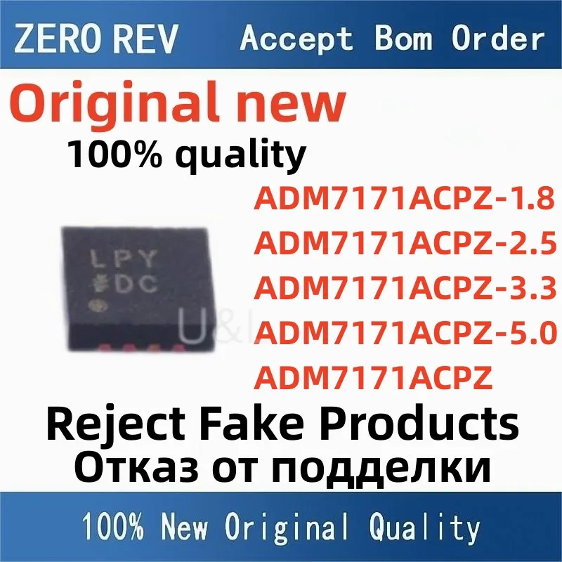New ADM7171ACPZ-1.8-R7 LPYDC ADM7171ACPZ-2.5-R7 LR3DI ADM7171ACPZ-3.3-R7 LQOCY ADM7171ACPZ-5.0-R7 LNBAF ADM7171ACPZ-R7 LQ2AD ic
New ADM7171ACPZ-1.8-R7 LPYDC ADM7171ACPZ-2.5-R7 LR3DI ADM7171ACPZ-3.3-R7 LQOCY ADM7171ACPZ-5.0-R7 LNBAF ADM7171ACPZ-R7 LQ2AD ic