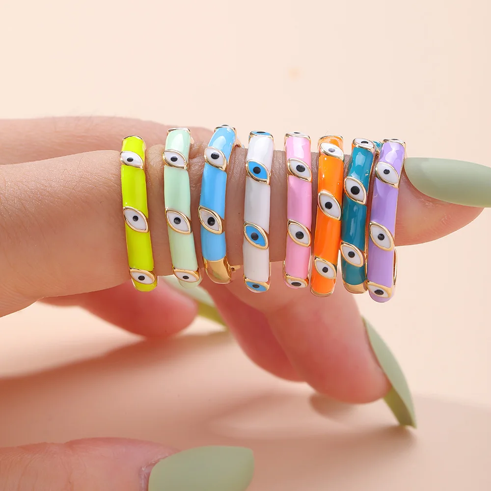 Европейский стиль, милые яркие цвета, рандомные глаза, регулируемое кольцо из 18-каратного золота с радужной эмалью, Открытое кольцо от злых ...
Европейский стиль, милые яркие цвета, рандомные глаза, регулируемое кольцо из 18-каратного золота с радужной эмалью, Открытое кольцо от злых ...