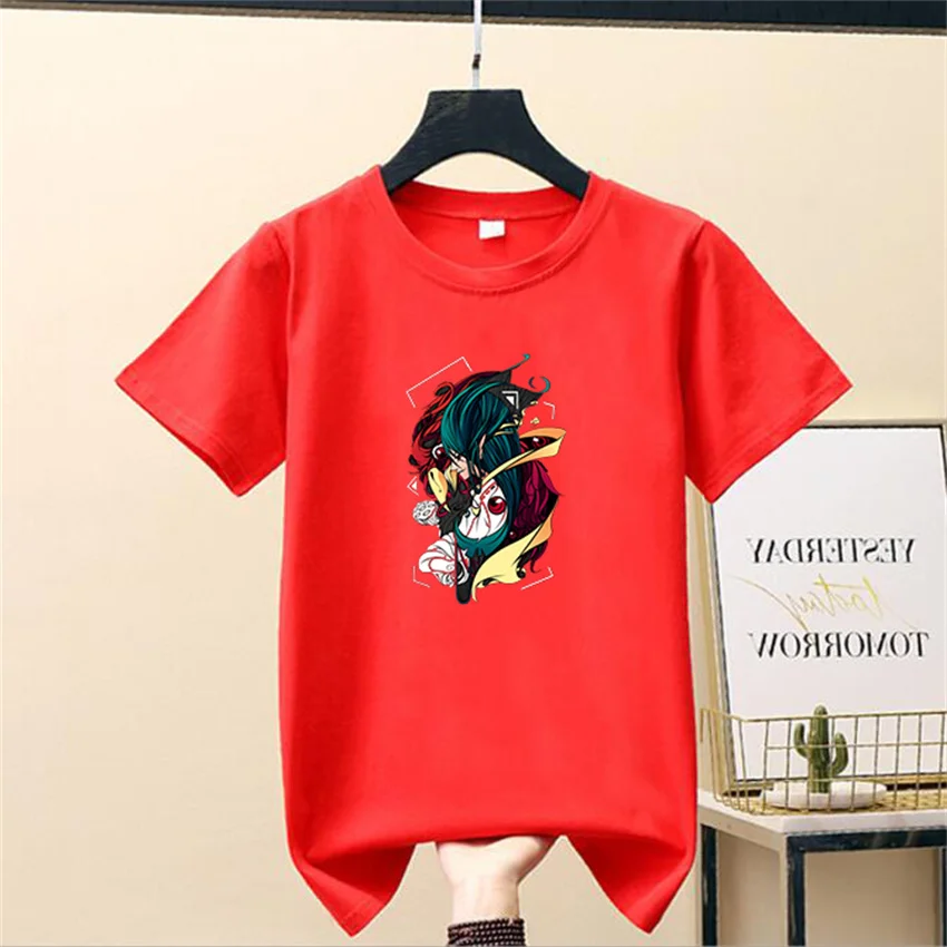 Summer new style polyester-cotton short sleeve youth art cartoon printing casual round collar jacket ladies
Summer new style polyester-cotton short sleeve youth art cartoon printing casual round collar jacket ladies