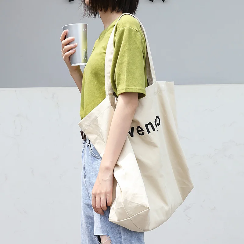 

Large Canvas Women's Shoulder Shopper Bag Cotton Cloth Tote Bags for Women Corduroy Eco Shopping Lady Travel Handbag A43- 65