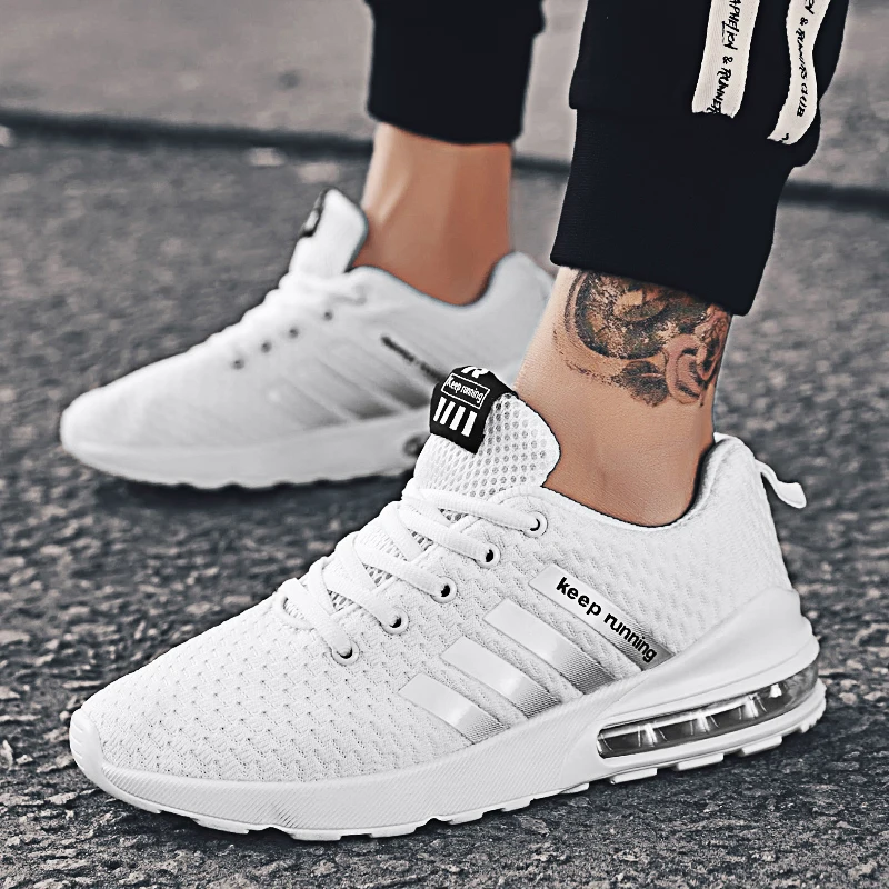 New 2022 Spring Men's Sneakers Shoes For Men Breathable Lightweight Air Cushion Running Shoes Male Comfortable Athletic Training
New 2022 Spring Men's Sneakers Shoes For Men Breathable Lightweight Air Cushion Running Shoes Male Comfortable Athletic Training