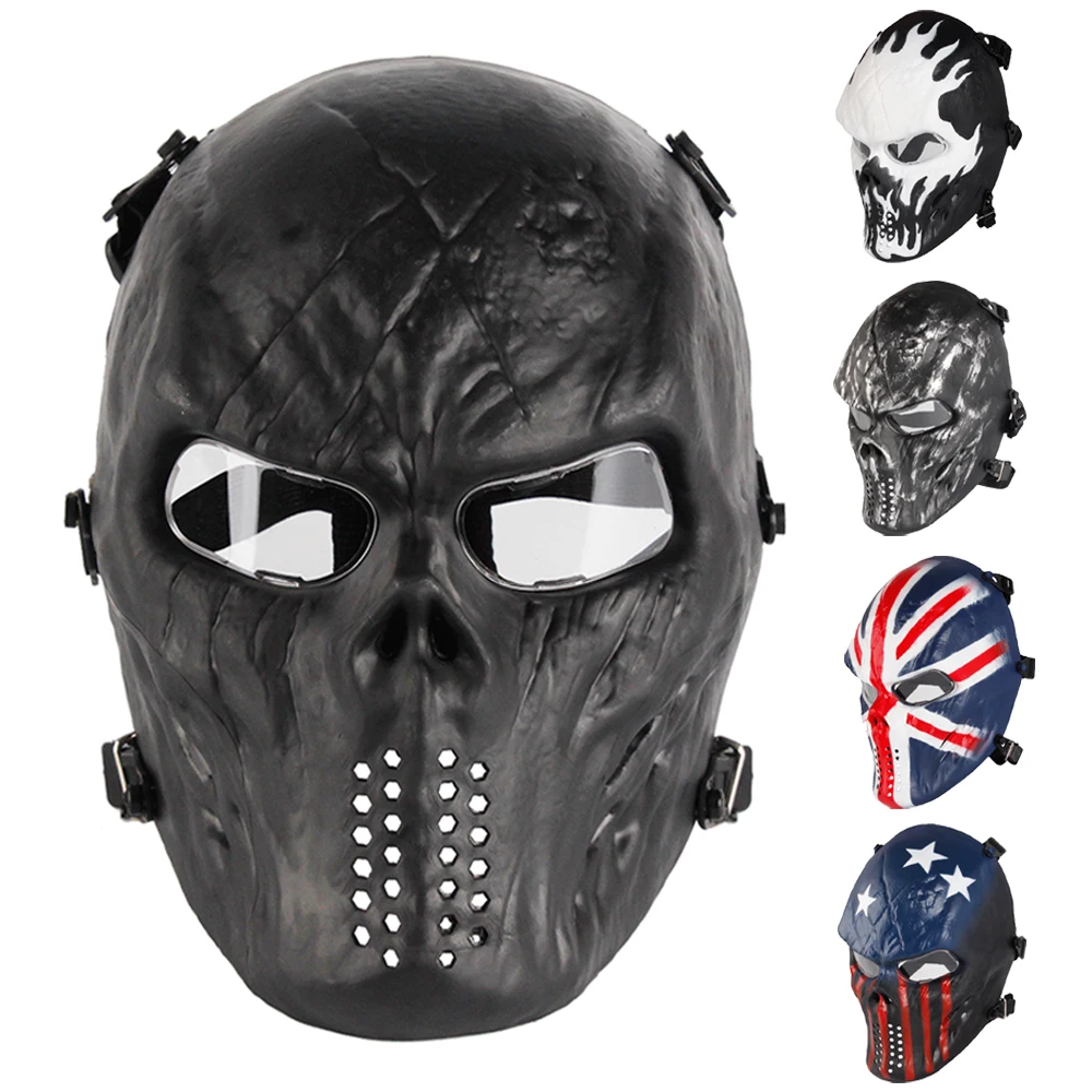 Tactical Skull Mask Military Airsoft Paintball Lens Protection Full Face Mask Halloween Party Hunting Protective Mask
Tactical Skull Mask Military Airsoft Paintball Lens Protection Full Face Mask Halloween Party Hunting Protective Mask