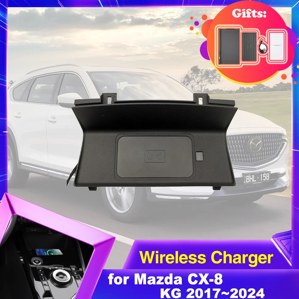 15W Car Wireless Charging Pad for Mazda CX-8 CX8 KG 2017~2024 Panel Center Console iPhone Fast Charger Plate Tray Accessories
15W Car Wireless Charging Pad for Mazda CX-8 CX8 KG 2017~2024 Panel Center Console iPhone Fast Charger Plate Tray Accessories