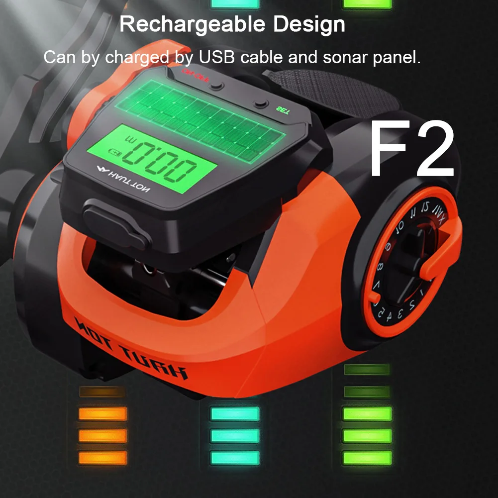 7.2:1 Rechargeable Digital Fishing Baitcasting Reel Line Counter Large Display Balanced Aluminum Handle With Comfortable Knob
7.2:1 Rechargeable Digital Fishing Baitcasting Reel Line Counter Large Display Balanced Aluminum Handle With Comfortable Knob