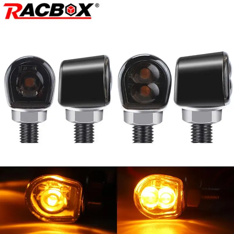 2/4pcs Motorcycle LED Turn Signals 8mm Mini LED Light Indicator Amber Color Single/Dual Lens For Kawasaki Racer Cafe Bobber 12V
2/4pcs Motorcycle LED Turn Signals 8mm Mini LED Light Indicator Amber Color Single/Dual Lens For Kawasaki Racer Cafe Bobber 12V
