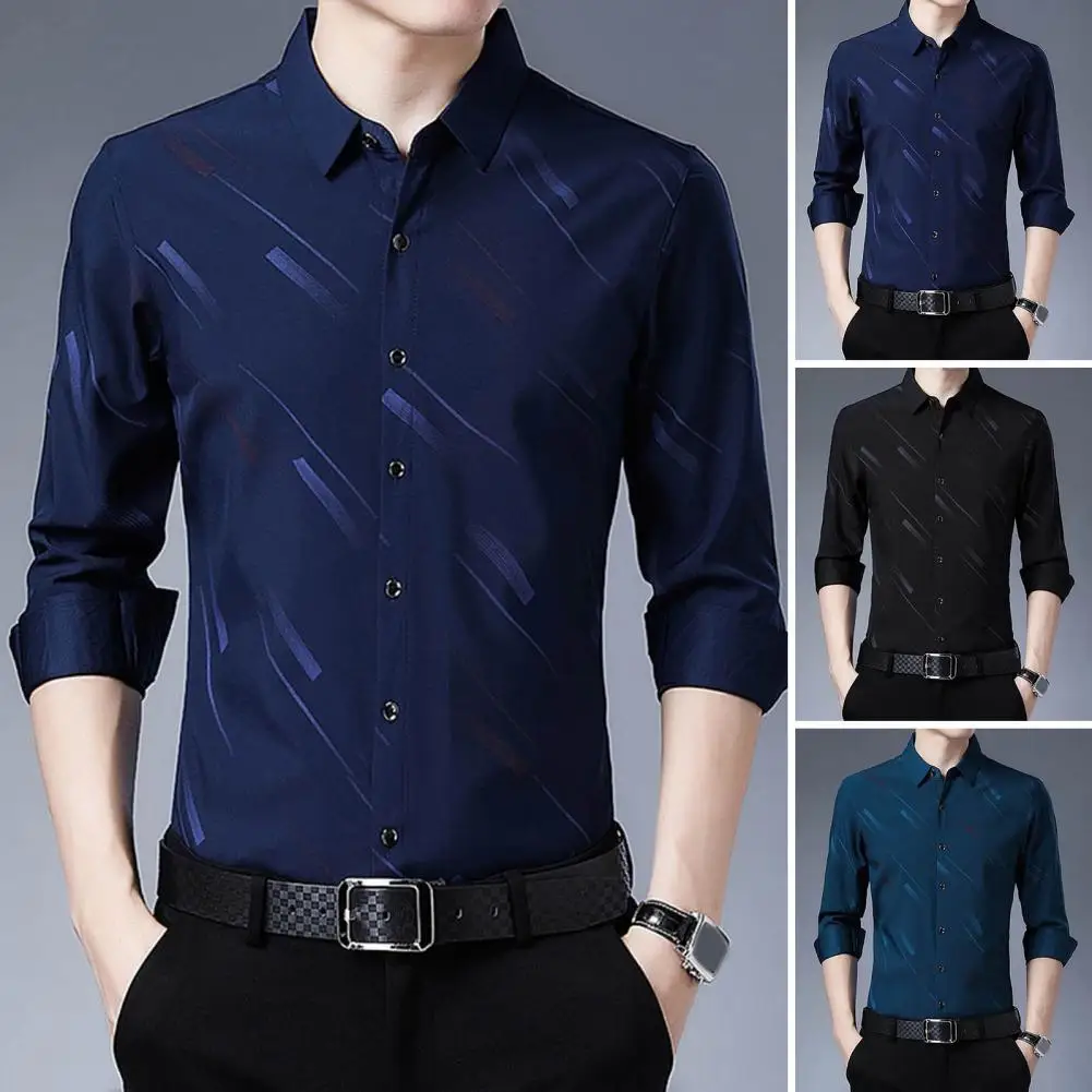 Stylish Male Slim Fit Social Casual Business Dress Shirt Business Shirt Anti-Pilling Workwear
Stylish Male Slim Fit Social Casual Business Dress Shirt Business Shirt Anti-Pilling Workwear