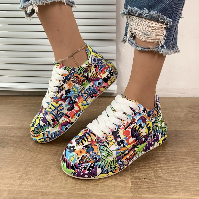 2023 Hot Sale Shoes for Women Lace Up Women's Vulcanize Shoes Autumn Round Toe Female Mixed Colors Shoe Ladies Platform Sneakers
2023 Hot Sale Shoes for Women Lace Up Women's Vulcanize Shoes Autumn Round Toe Female Mixed Colors Shoe Ladies Platform Sneakers