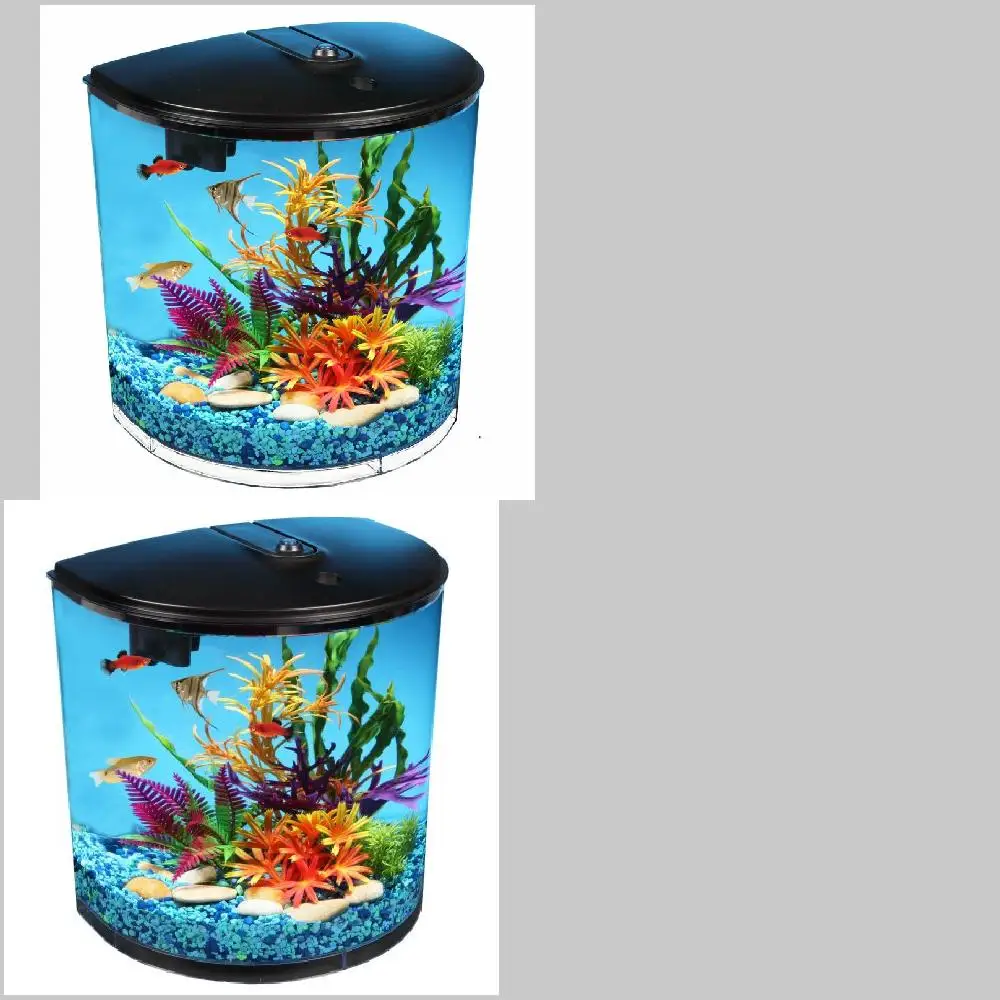 Gorgeous, Powerful 180-View 3.5-Gallon Aquarium with LED Lighting, Filter & Ultimate Fish-Keeping Experience plus 5-Volt Adapter
Gorgeous, Powerful 180-View 3.5-Gallon Aquarium with LED Lighting, Filter & Ultimate Fish-Keeping Experience plus 5-Volt Adapter