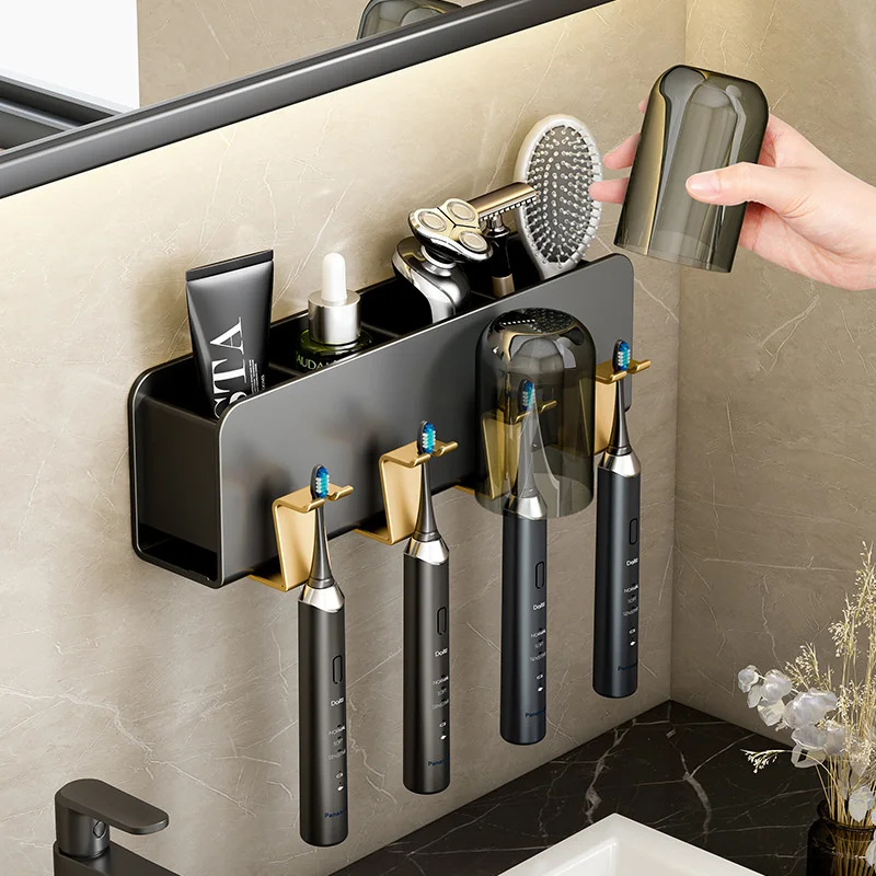 Electric Toothbrush Holder Wall Bathroom Storage Shelf Toothbrush Dring Rack Bathroom Accessories SetToothbrush Holder Cover
Electric Toothbrush Holder Wall Bathroom Storage Shelf Toothbrush Dring Rack Bathroom Accessories SetToothbrush Holder Cover
