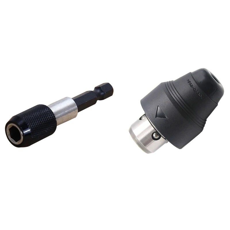 1/4 Inch Impact Drive Hex Shank Quick Release Change Holder Bit & Electric Drill Quick Change Chuck Adapter
1/4 Inch Impact Drive Hex Shank Quick Release Change Holder Bit & Electric Drill Quick Change Chuck Adapter