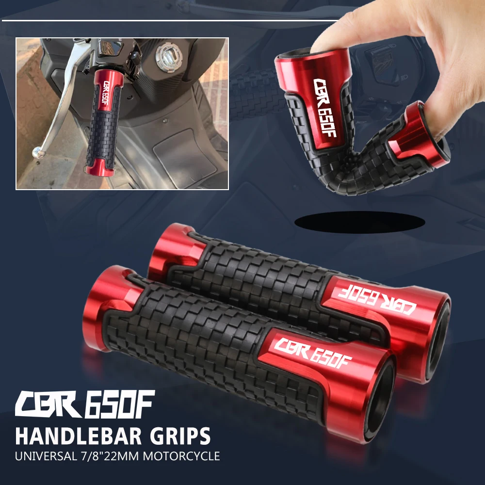 7/8"22mm Motorcycle Anti-Slip Handle Bar Handlebar Grips For HONDA CBR650F CBR650R CBR 650F 650R 2014-2022 2021 2019 2018 2017
7/8"22mm Motorcycle Anti-Slip Handle Bar Handlebar Grips For HONDA CBR650F CBR650R CBR 650F 650R 2014-2022 2021 2019 2018 2017