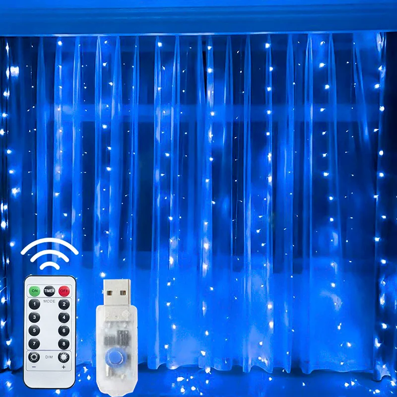 3M LED Curtain Garland USB String Lights Fairy Festoon with Remote Christmas Wedding Holiday New Year Decoration for Home A+++
3M LED Curtain Garland USB String Lights Fairy Festoon with Remote Christmas Wedding Holiday New Year Decoration for Home A+++