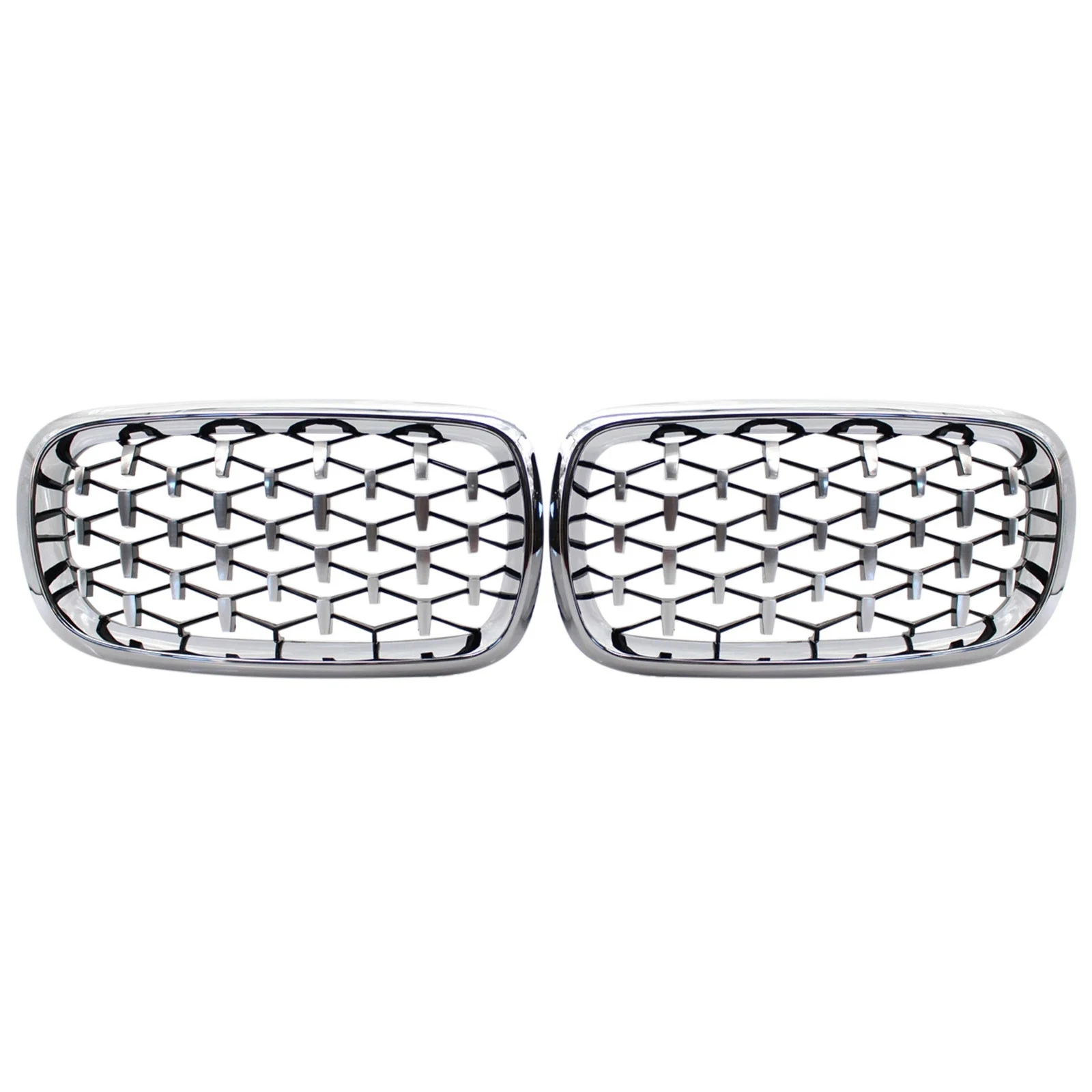 2PCS Front Kidney Diamond Meteor Style Grille Grills for -BMW X5 F15 X6 F16 2014-2017 Racing Grill Chrome
2PCS Front Kidney Diamond Meteor Style Grille Grills for -BMW X5 F15 X6 F16 2014-2017 Racing Grill Chrome