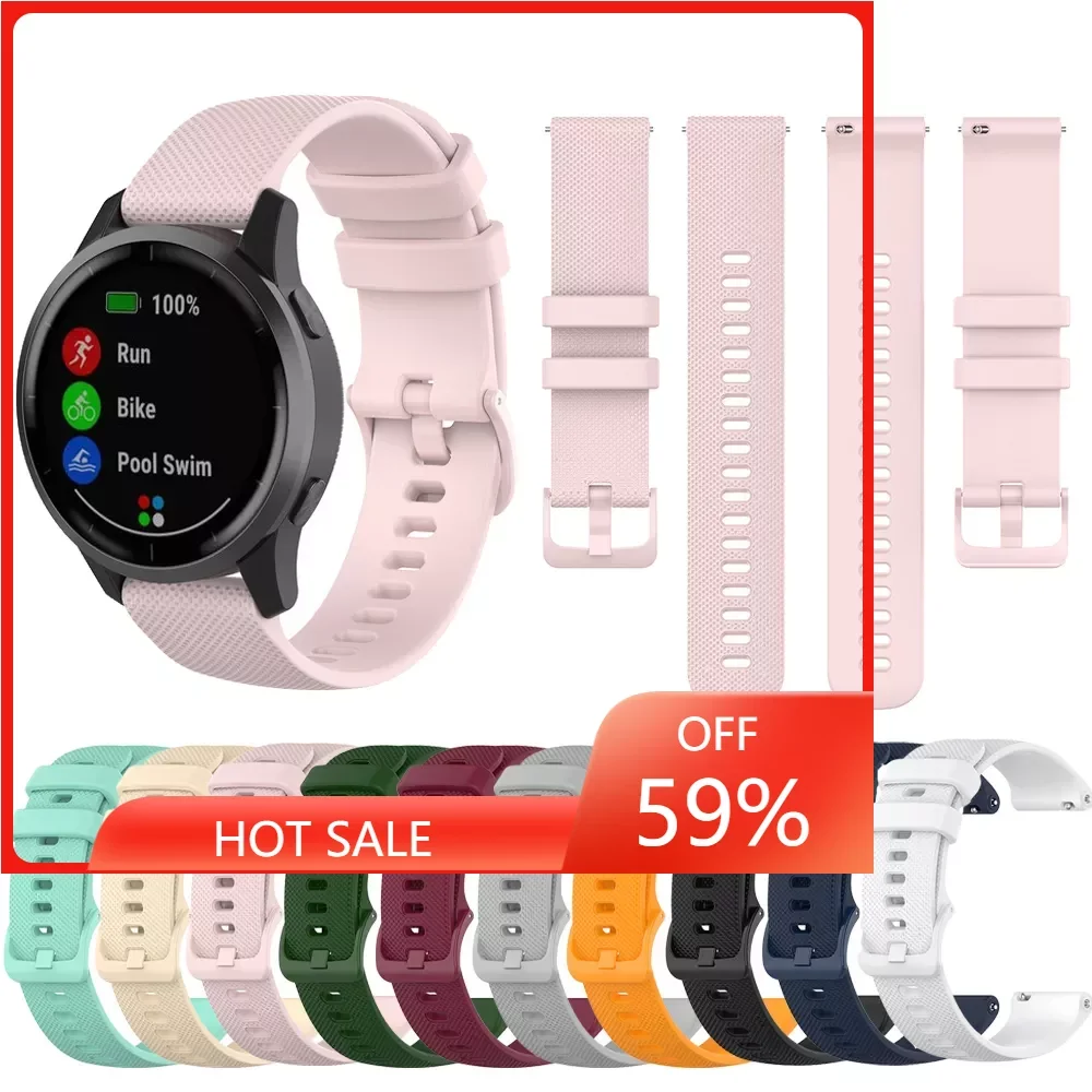 Watch Band for Garmin Vivoactive 3 Venu 2 SQ Vivoactive 4 4S Forerunner 645 245m Silicone Strap Watchband Accessories
Watch Band for Garmin Vivoactive 3 Venu 2 SQ Vivoactive 4 4S Forerunner 645 245m Silicone Strap Watchband Accessories