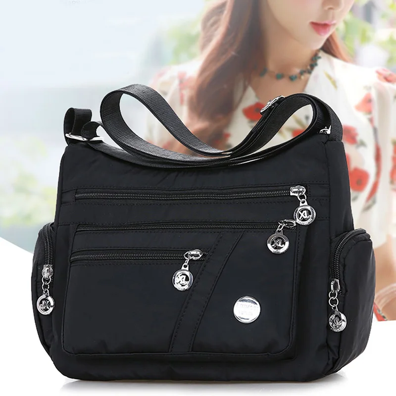 2022 Women Shoulder Messenger Bag Fashion Nylon Oxford Lightweight Waterproof Zipper Package Large Capacity Travel Crossbody Bag
2022 Women Shoulder Messenger Bag Fashion Nylon Oxford Lightweight Waterproof Zipper Package Large Capacity Travel Crossbody Bag