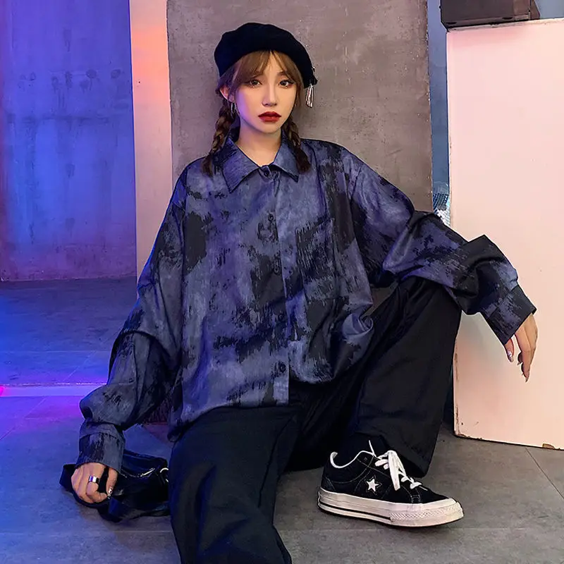 Deeptown Harajuku Women Blouses Oversized Gothic Korean Style Shirt Vintage Hip Hop Long Sleeve Top Fashion Kpop Streetwear BF
Deeptown Harajuku Women Blouses Oversized Gothic Korean Style Shirt Vintage Hip Hop Long Sleeve Top Fashion Kpop Streetwear BF