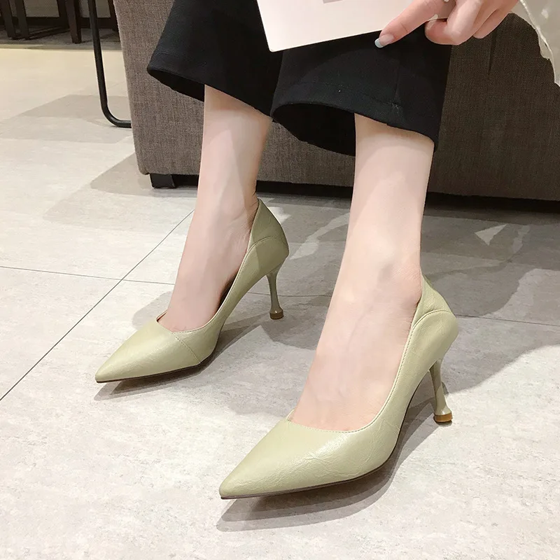 New Women Pumps Leather High Heels Shoes Fashion Office Shoes Stiletto Party Shoes Female Comfort Women Heels Escarpins Femme
New Women Pumps Leather High Heels Shoes Fashion Office Shoes Stiletto Party Shoes Female Comfort Women Heels Escarpins Femme