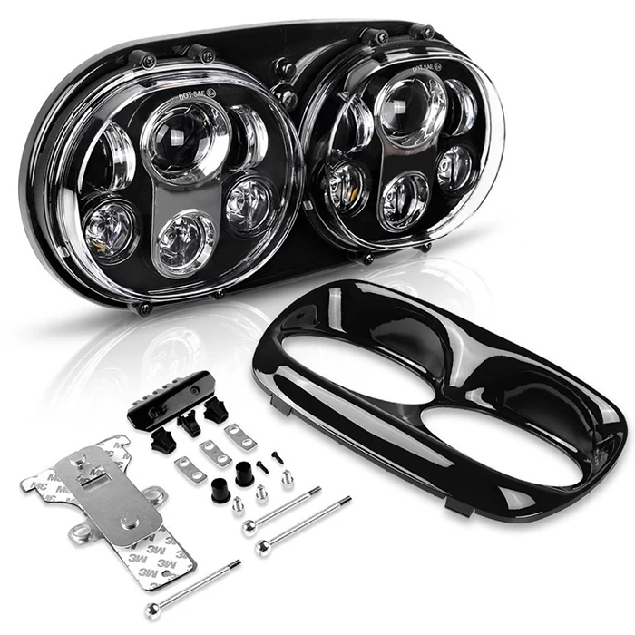 2020 New Motorcycle Accessories 5.75" Dual LED Projector Headlight Motorcycle For Road Glide 2004-2013
2020 New Motorcycle Accessories 5.75" Dual LED Projector Headlight Motorcycle For Road Glide 2004-2013
