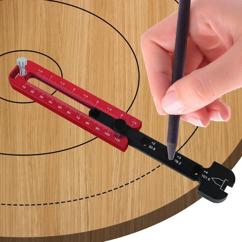 Woodworking Drawing Compass Circular Drawing Tool - Fixed-point Circle Scriber - Metric and Inch Adjustable Round Marking Gauge
Woodworking Drawing Compass Circular Drawing Tool - Fixed-point Circle Scriber - Metric and Inch Adjustable Round Marking Gauge
