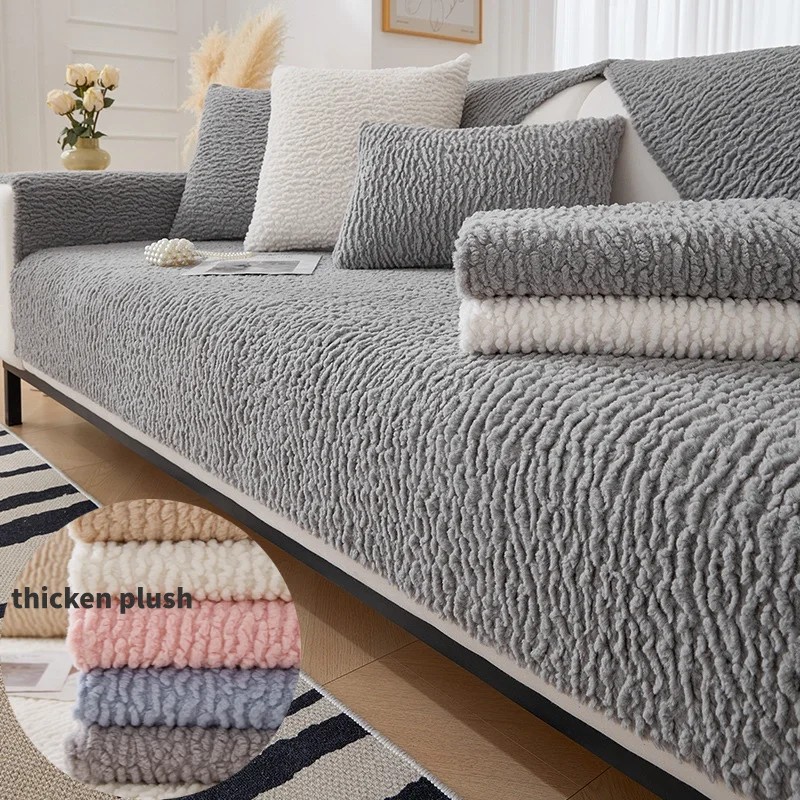 Thicken Plush Sofa Cover Winter Warm Sofa Mat Towel for Living Room Soft Touch Sofa Slipcovers L Shape Couch Covers Home Decor
Thicken Plush Sofa Cover Winter Warm Sofa Mat Towel for Living Room Soft Touch Sofa Slipcovers L Shape Couch Covers Home Decor