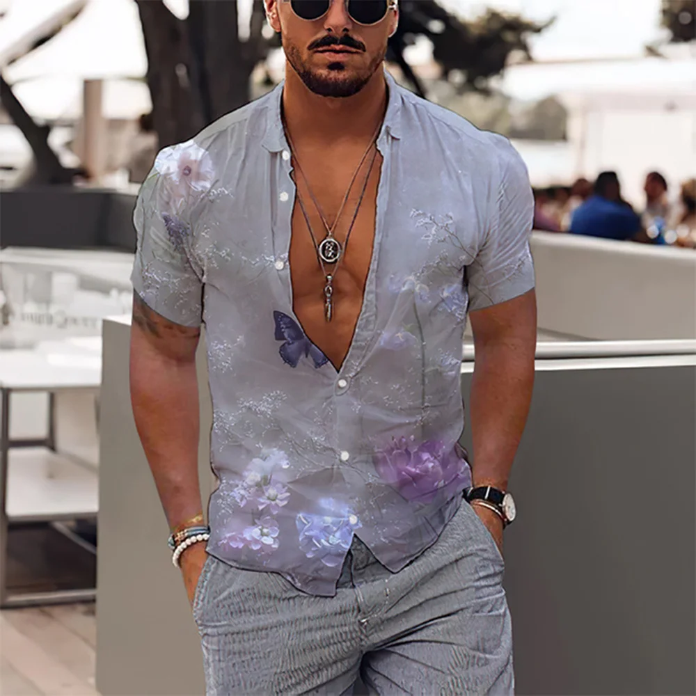 New Men's Harajuku Summer Aloha Shirt Tropical Flower 3D Printed Fashion Shirt Unisex Street Casual Beach Short Sleeve Shirt Top
New Men's Harajuku Summer Aloha Shirt Tropical Flower 3D Printed Fashion Shirt Unisex Street Casual Beach Short Sleeve Shirt Top