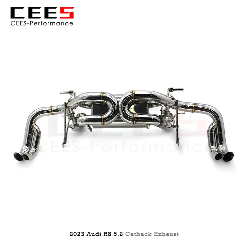 CEES Catback for Audi R8 5.2 2023- Tuning SS304 Performance Exhaust System Assembly Car Accessories Valve Mufflers
CEES Catback for Audi R8 5.2 2023- Tuning SS304 Performance Exhaust System Assembly Car Accessories Valve Mufflers