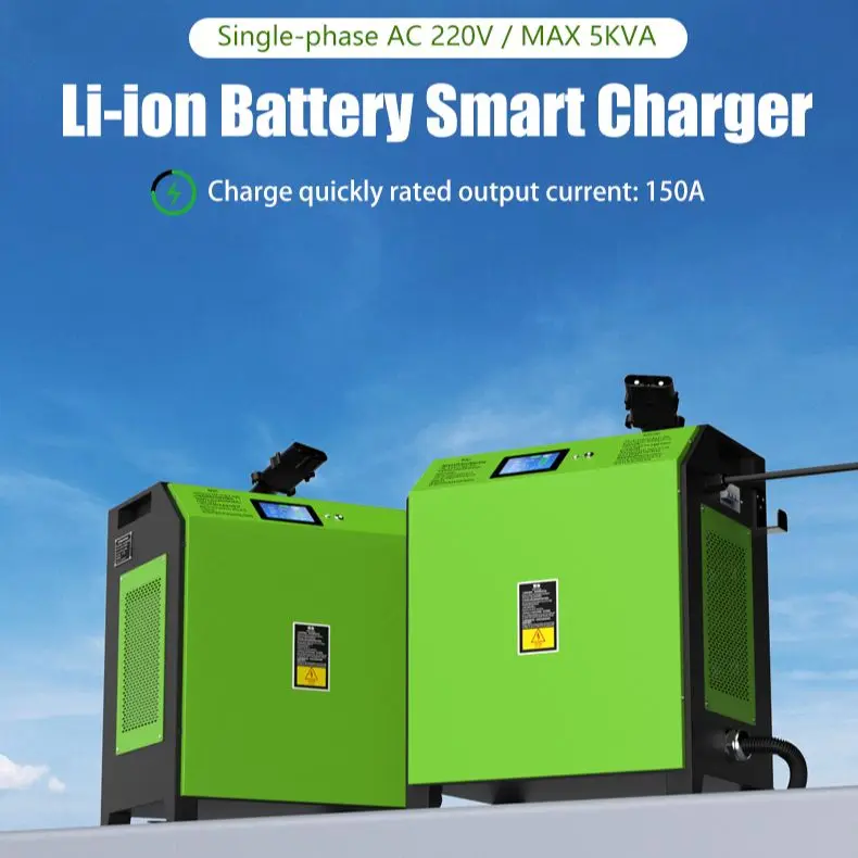 80V 100A Forklift Portable Lithium Battery Charger Electric Vehicle Stacker Pallet Truck Golf High Power Smart Charger
80V 100A Forklift Portable Lithium Battery Charger Electric Vehicle Stacker Pallet Truck Golf High Power Smart Charger