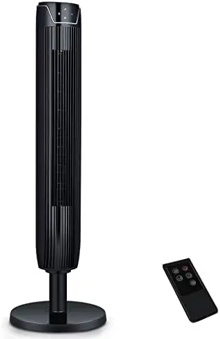 Fan, 42 Inch Bladeless Cooling Fans with Remote and Built-in 7Hrs Timer, 3 Modes and LED Display,Quiet Standing Fans for Home an
Fan, 42 Inch Bladeless Cooling Fans with Remote and Built-in 7Hrs Timer, 3 Modes and LED Display,Quiet Standing Fans for Home an