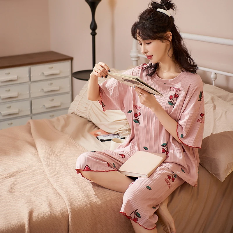 Женский пижамный комплект, удобная Пижама с коротким рукавом 4XL, Повседневная Домашняя одежда, летние Пижамные комплекты, хлопковый Женский...
Женский пижамный комплект, удобная Пижама с коротким рукавом 4XL, Повседневная Домашняя одежда, летние Пижамные комплекты, хлопковый Женский...