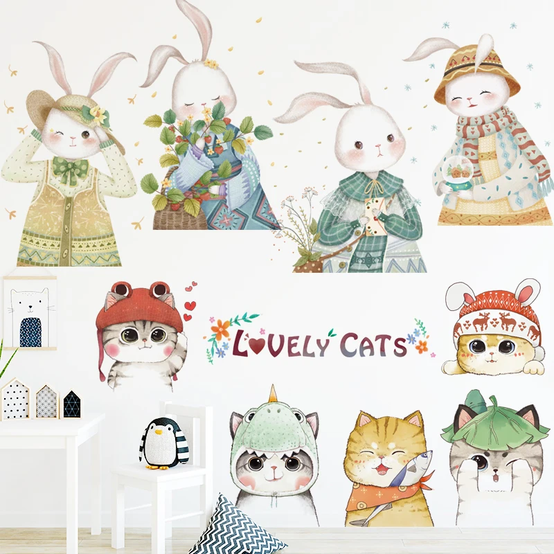 Home Decoration Stickers Cat Hanging Lamp Rabbit Creative Cartoon Bedroom Bathroom Living Room Bedside Astronaut Wall Stickers
Home Decoration Stickers Cat Hanging Lamp Rabbit Creative Cartoon Bedroom Bathroom Living Room Bedside Astronaut Wall Stickers