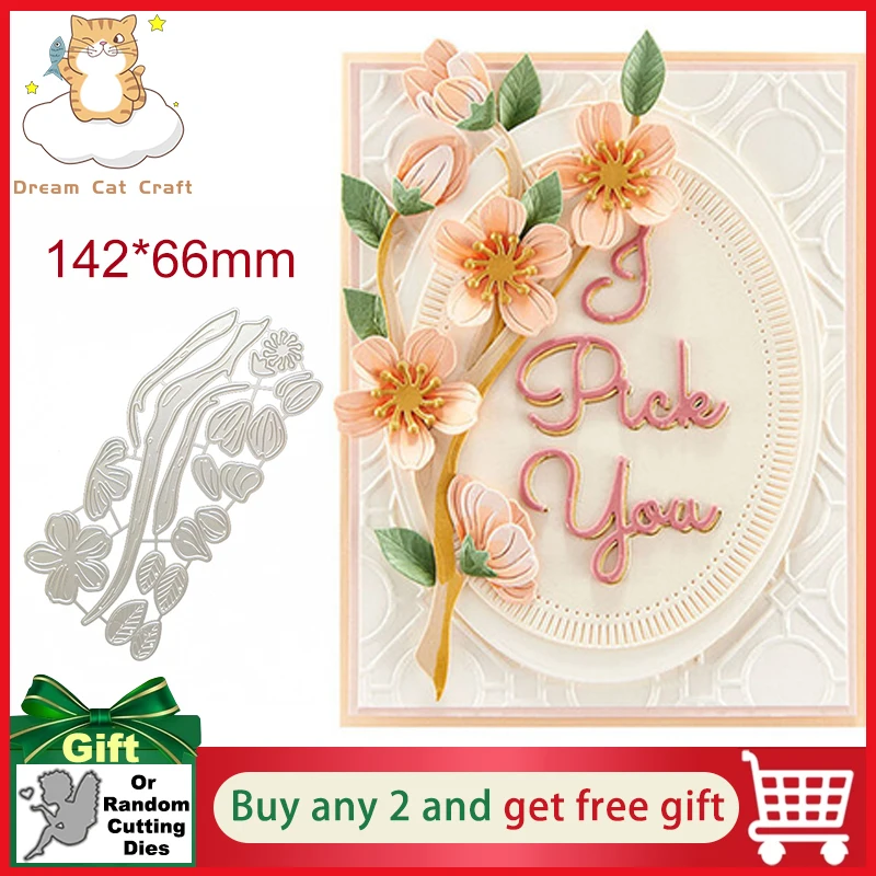 Layered Cherry Blossoms Flower Leaf Decoration Metal Cutting Dies DIY Scrapbooking Paper Photo Album Crafts Mould Punch Stencils 
Layered Cherry Blossoms Flower Leaf Decoration Metal Cutting Dies DIY Scrapbooking Paper Photo Album Crafts Mould Punch Stencils