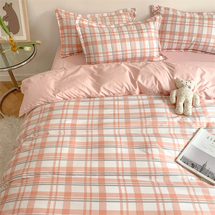 Nordic Duvet Cover Bedsheet Quilt Fashion Luxury Bedding Set Soft Plaid Bed Linen Queen Bedding Set Comforter Bedding Sets
Nordic Duvet Cover Bedsheet Quilt Fashion Luxury Bedding Set Soft Plaid Bed Linen Queen Bedding Set Comforter Bedding Sets
