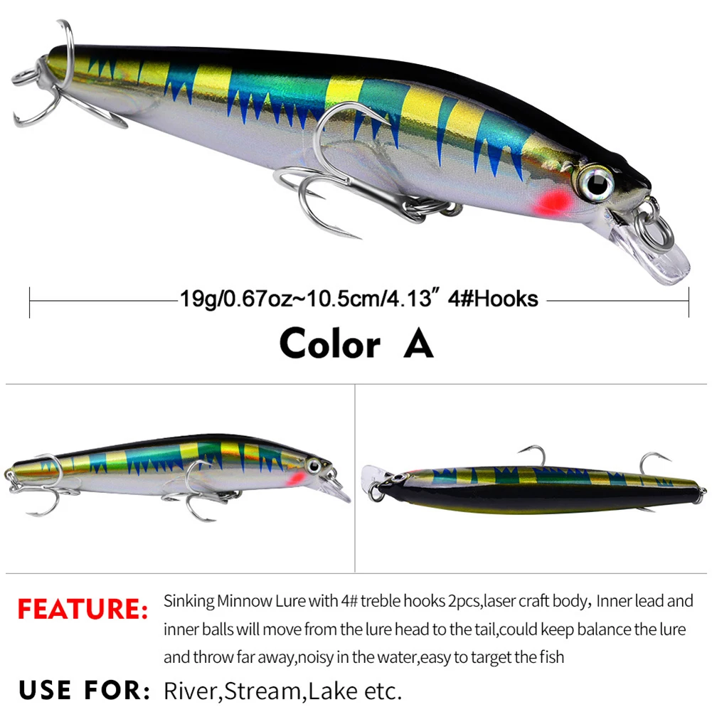 1pcs Fishing Baits Lures Bionic Bait Fake Bait Hard Bait Sea Fishing 10.5cm/19g Hard Lure Minnow Fishing Lure Hooks
1pcs Fishing Baits Lures Bionic Bait Fake Bait Hard Bait Sea Fishing 10.5cm/19g Hard Lure Minnow Fishing Lure Hooks