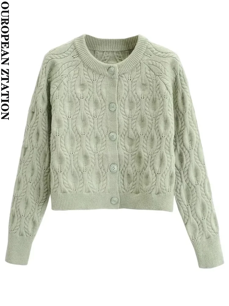PAILETE Women 2022 fashion with ribbed trims cable-knit cardigan sweater vintage o neck long sleeve female outerwear chic tops
PAILETE Women 2022 fashion with ribbed trims cable-knit cardigan sweater vintage o neck long sleeve female outerwear chic tops