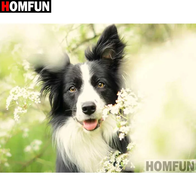 Алмазная живопись HOMFUN, вышивка крестиком 5D, «животное, собака», домашний декор, для творчества
Алмазная живопись HOMFUN, вышивка крестиком 5D, «животное, собака», домашний декор, для творчества