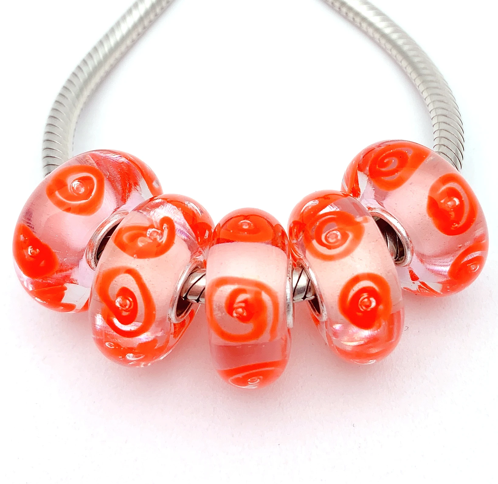 YG109 5X 100% Authenticity S925 Sterling Silver Beads Murano Glassbeads beads Fit European Charms Bracelet diy jewelry Lampwork
YG109 5X 100% Authenticity S925 Sterling Silver Beads Murano Glassbeads beads Fit European Charms Bracelet diy jewelry Lampwork