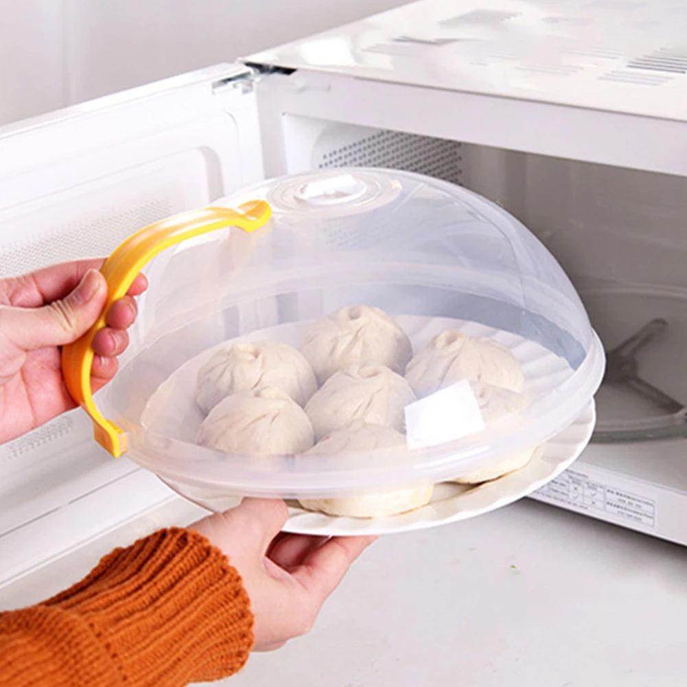 Clear PP Microwave Cover 10.4" Heat Insulation Food Cover With A Detachable Handle Rotatable Air Hole Kitchen Food Supplies
Clear PP Microwave Cover 10.4" Heat Insulation Food Cover With A Detachable Handle Rotatable Air Hole Kitchen Food Supplies