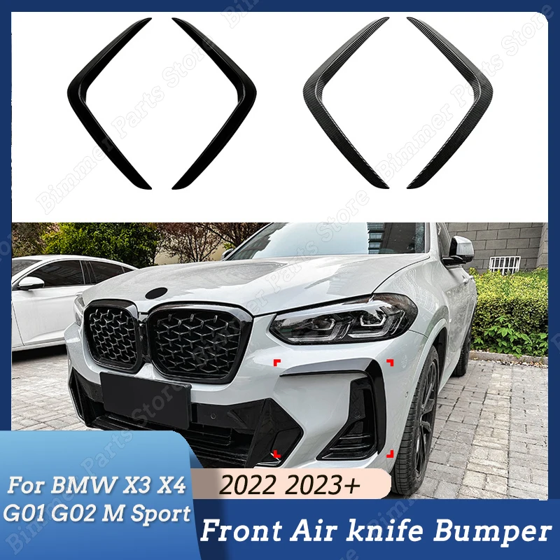 For BMW X3 X4 G01 G02 M Sport LCI 2022 2023+ Front Bumper Lip Side Spoiler Lamp Frames Cover Grille Gloss Black Splitter Sticker
For BMW X3 X4 G01 G02 M Sport LCI 2022 2023+ Front Bumper Lip Side Spoiler Lamp Frames Cover Grille Gloss Black Splitter Sticker