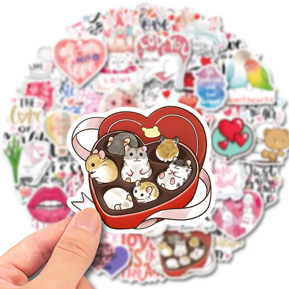 50Pcs Valentine's Day Stickers Cartoon Love Romantic Sticker Decal Graffiti Fridge Skateboard Luggage Guitar Laptop Diy Kid Toy
50Pcs Valentine's Day Stickers Cartoon Love Romantic Sticker Decal Graffiti Fridge Skateboard Luggage Guitar Laptop Diy Kid Toy