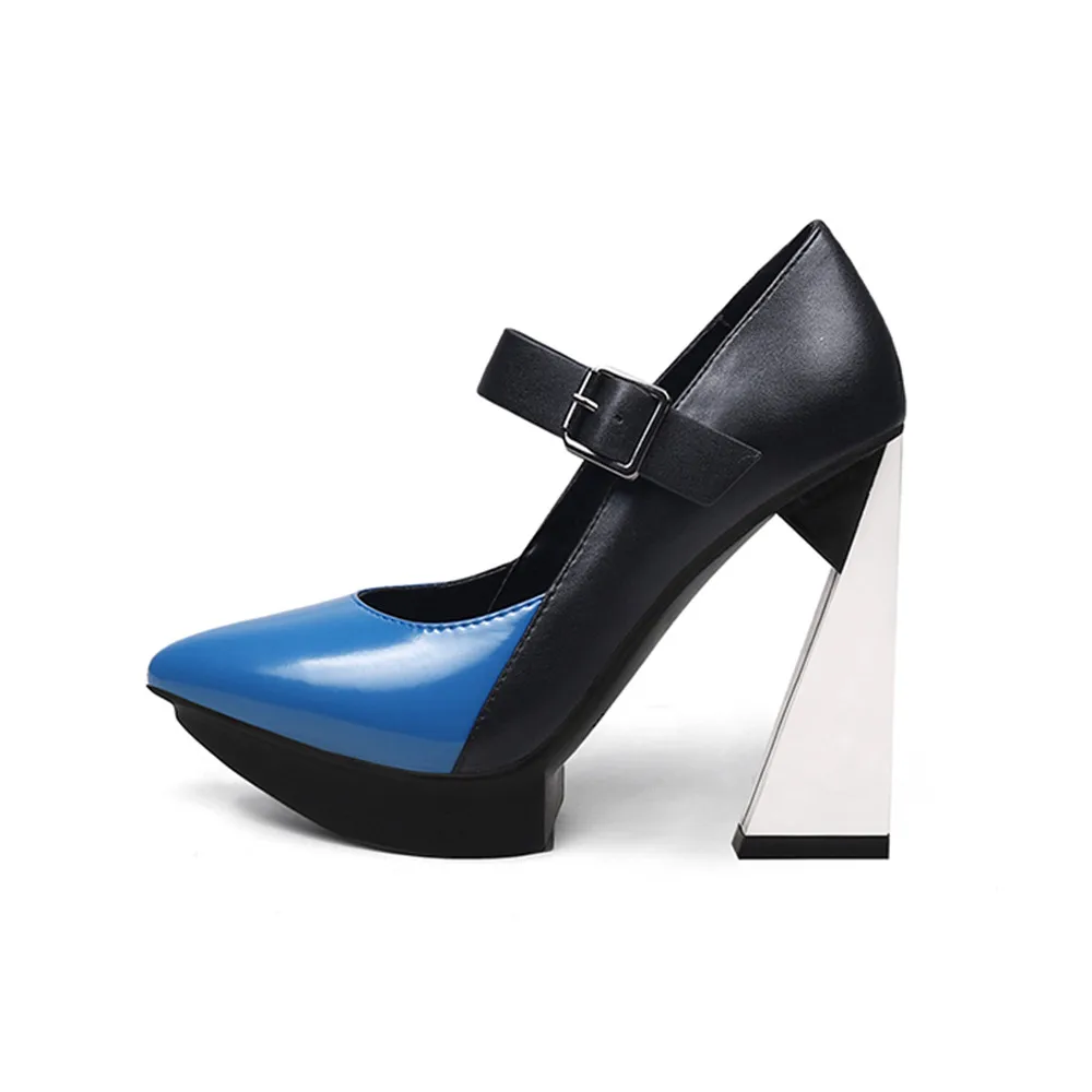 2022New Platform Women Shallow Pumps Pointed Toe Blue Mixed Black Leather High Heels Chic Mary Jeans Strap Party Stilettos
2022New Platform Women Shallow Pumps Pointed Toe Blue Mixed Black Leather High Heels Chic Mary Jeans Strap Party Stilettos