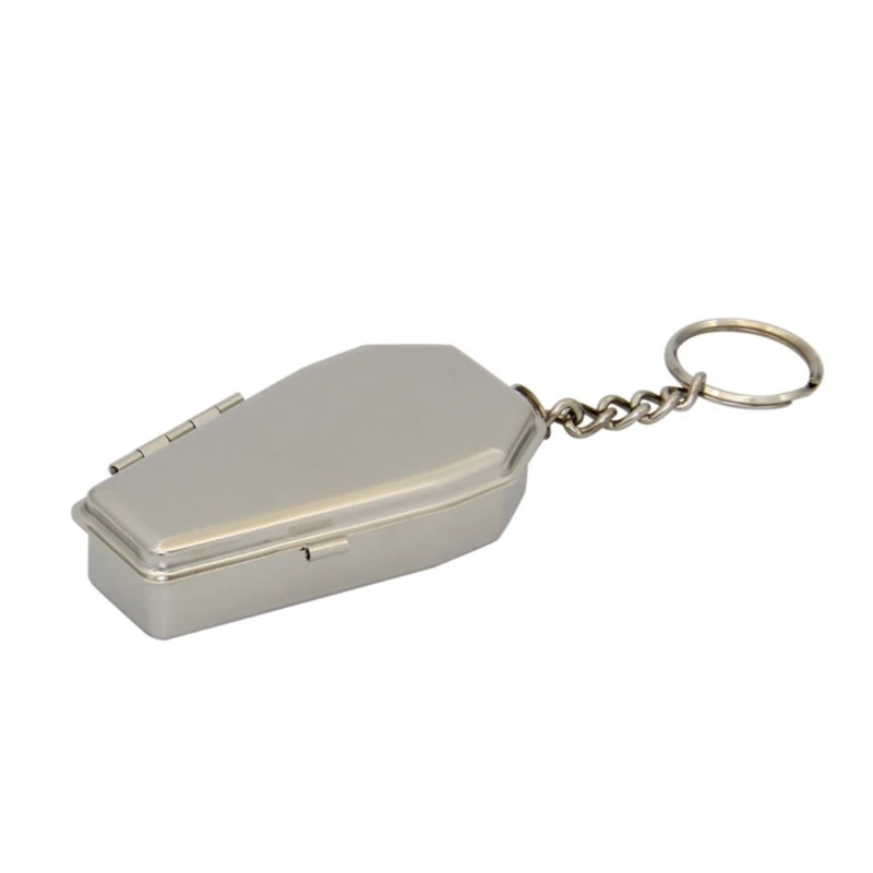 1pc Tinplate Coffin Shape Pocket Ashtray Portable Tray with Lids Smoking Box 
1pc Tinplate Coffin Shape Pocket Ashtray Portable Tray with Lids Smoking Box