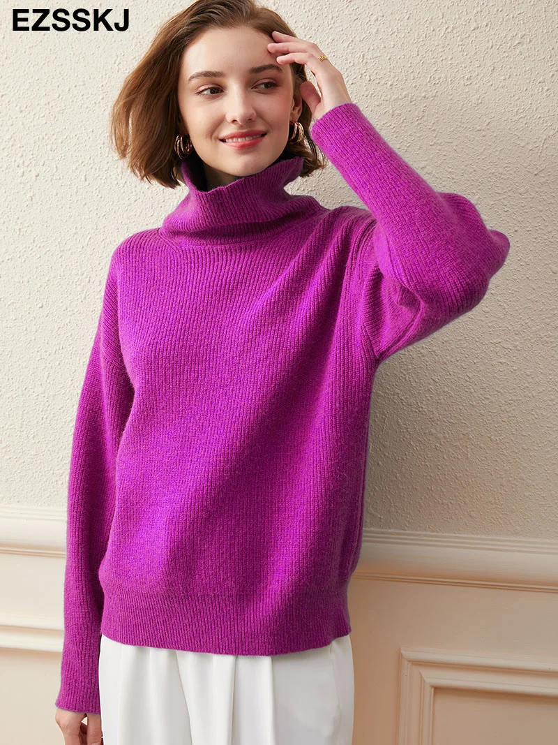 2022 Women's Sweater Autumn Winter Warm Turtlenecks Casual Loose Oversized Lady Sweaters Knitted Pullover Top Pull Femme
2022 Women's Sweater Autumn Winter Warm Turtlenecks Casual Loose Oversized Lady Sweaters Knitted Pullover Top Pull Femme