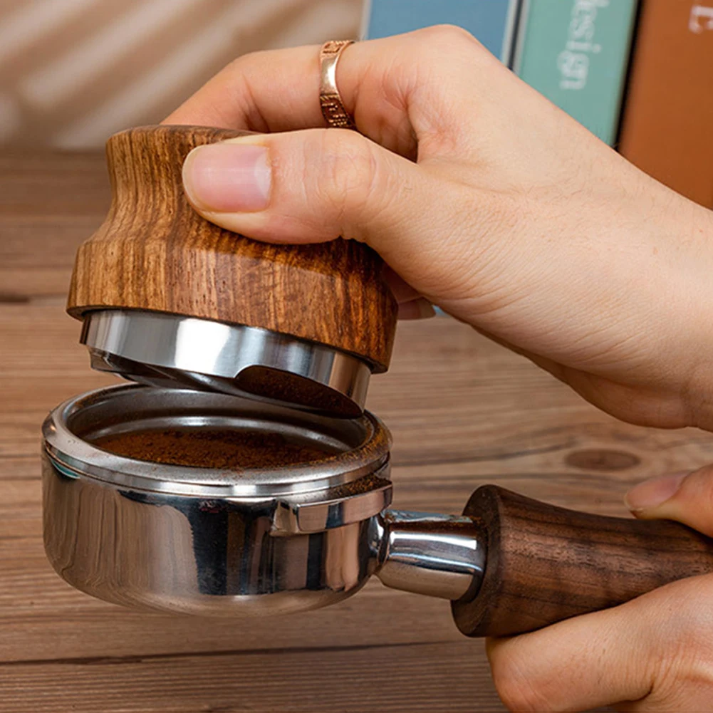 Rose Wooden Coffee Tamper 51/53/58MM 304 Stainless Steel Coffee Distributor Coffee Powder Hammer 3pulp Base Coffee Accessories
Rose Wooden Coffee Tamper 51/53/58MM 304 Stainless Steel Coffee Distributor Coffee Powder Hammer 3pulp Base Coffee Accessories