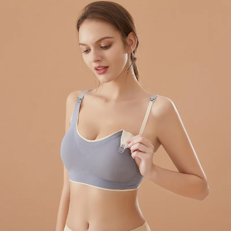 

Nursing Bra Latex Seamless Push Up Bralette Maternity Underwear Bras For Pregnant Women Intimate Breastfeeding Comfortable Bra