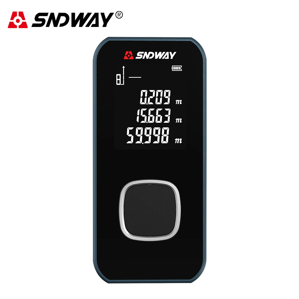 SNDWAY Digital Laser Distance Meter Rangefinder Roulette Laser Measuring Tools Tape Rechargeable Range Finder Trena Ruler
SNDWAY Digital Laser Distance Meter Rangefinder Roulette Laser Measuring Tools Tape Rechargeable Range Finder Trena Ruler